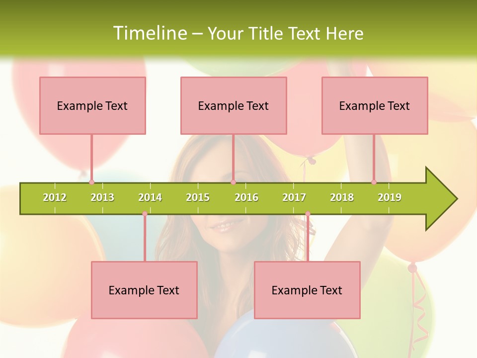 Caucasian Surprise Blue PowerPoint Template