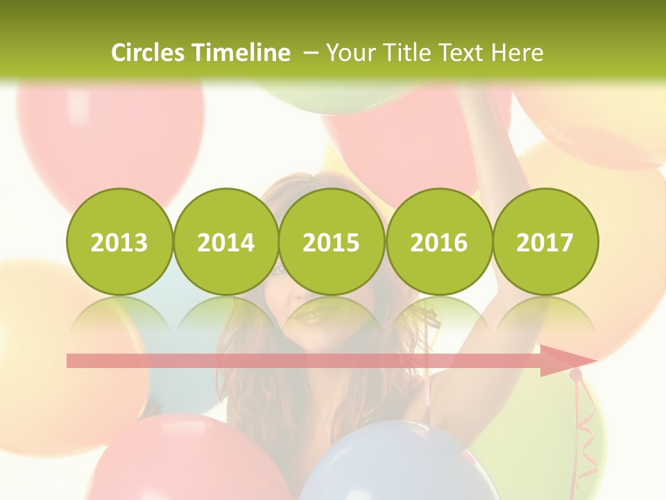 Caucasian Surprise Blue PowerPoint Template