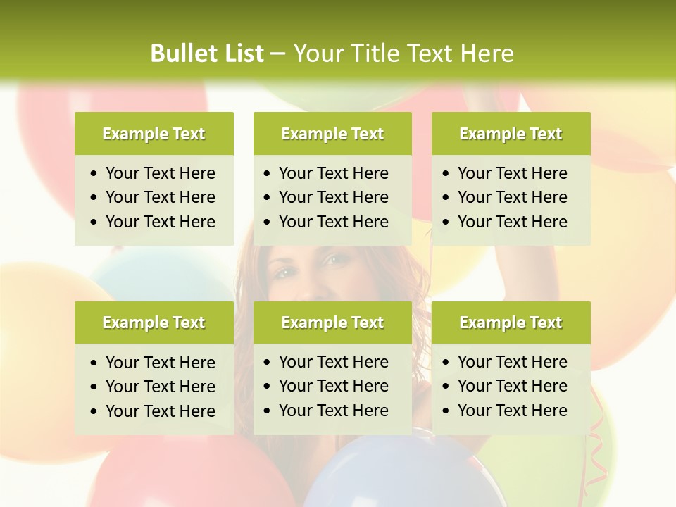 Caucasian Surprise Blue PowerPoint Template