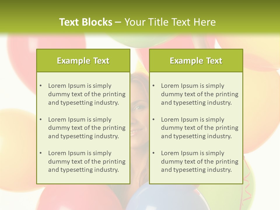 Caucasian Surprise Blue PowerPoint Template