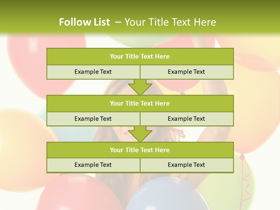 Caucasian Surprise Blue PowerPoint Template