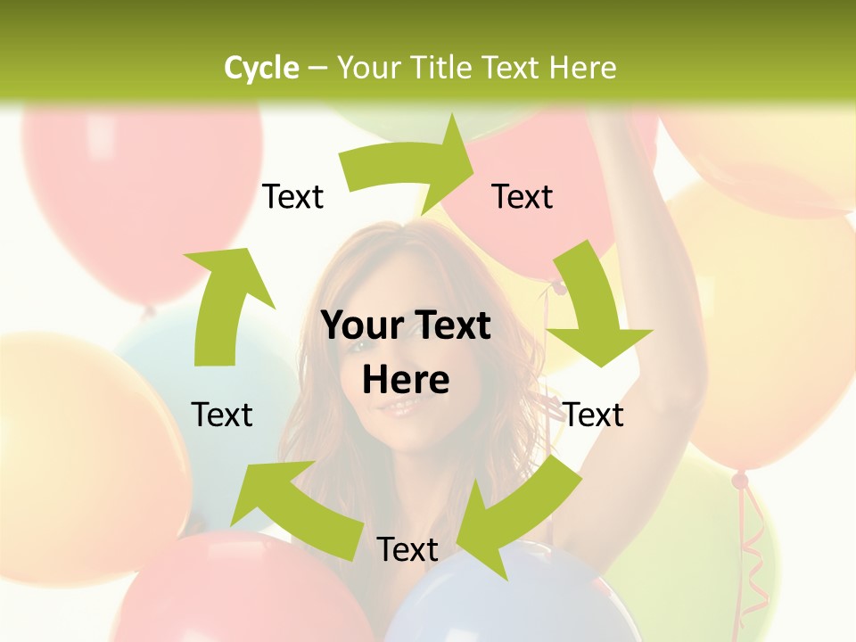 Caucasian Surprise Blue PowerPoint Template