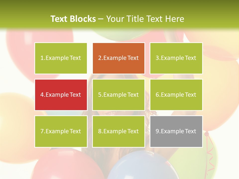 Caucasian Surprise Blue PowerPoint Template