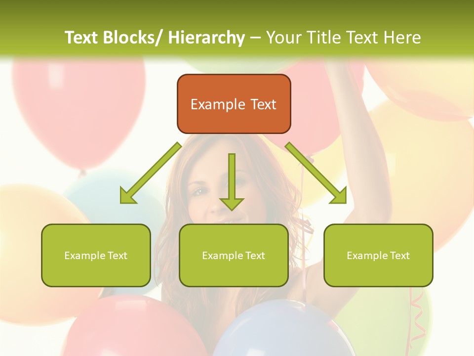 Caucasian Surprise Blue PowerPoint Template