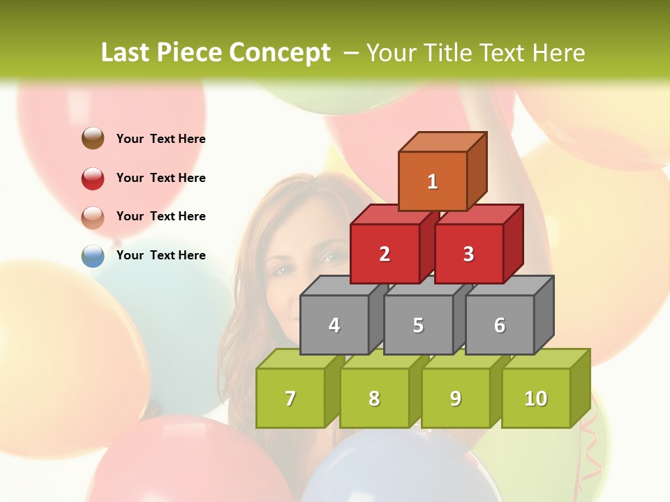 Caucasian Surprise Blue PowerPoint Template