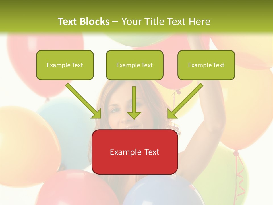 Caucasian Surprise Blue PowerPoint Template