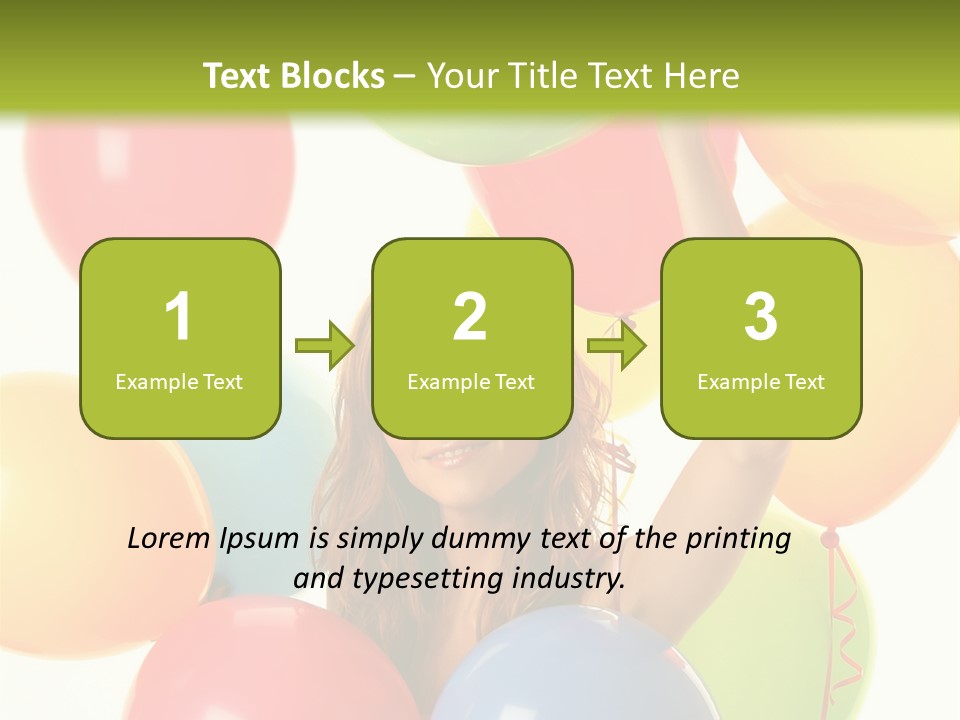 Caucasian Surprise Blue PowerPoint Template