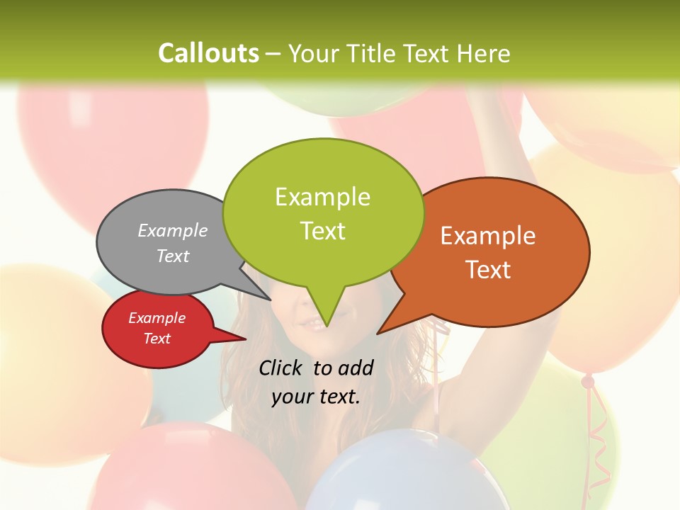 Caucasian Surprise Blue PowerPoint Template