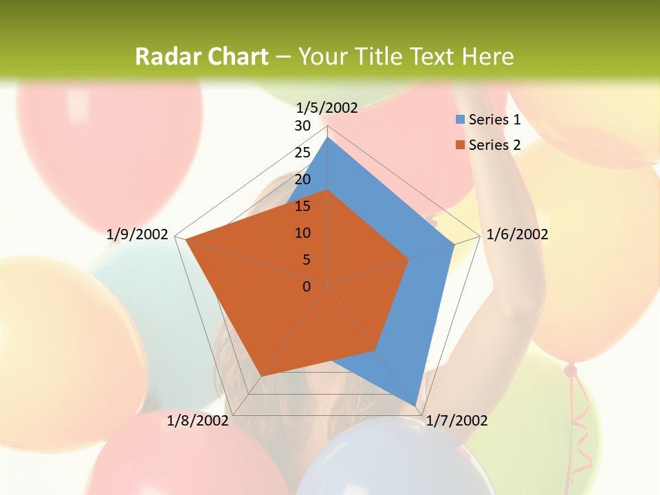 Caucasian Surprise Blue PowerPoint Template