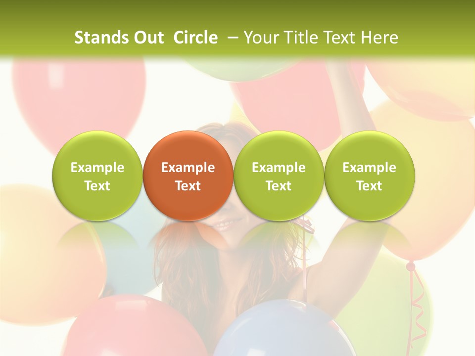 Caucasian Surprise Blue PowerPoint Template