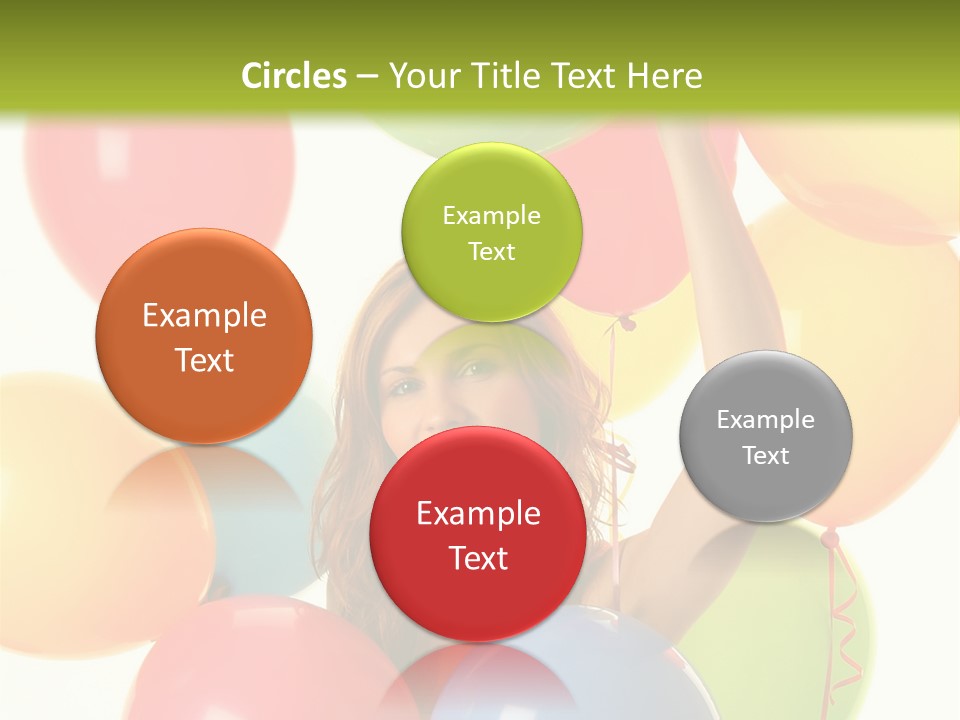 Caucasian Surprise Blue PowerPoint Template