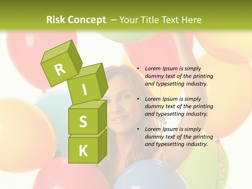 Caucasian Surprise Blue PowerPoint Template