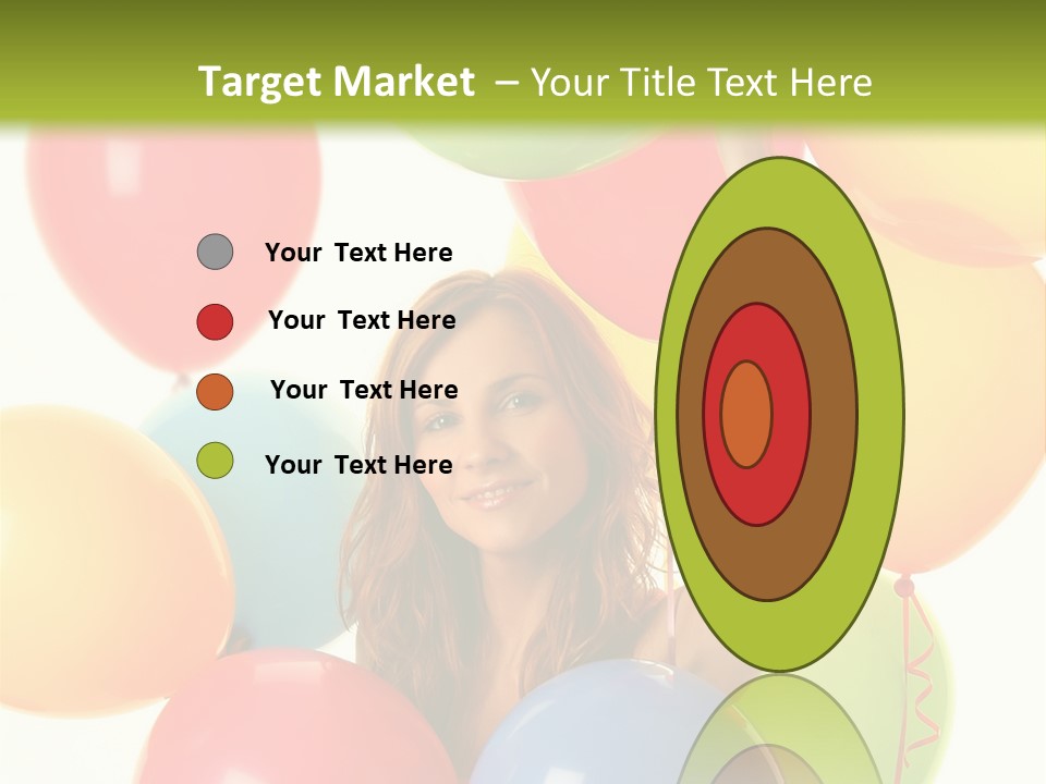 Caucasian Surprise Blue PowerPoint Template