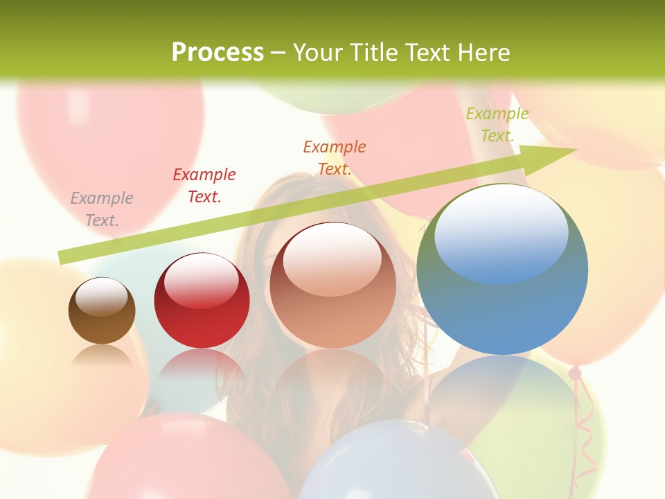 Caucasian Surprise Blue PowerPoint Template