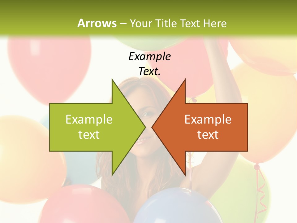 Caucasian Surprise Blue PowerPoint Template