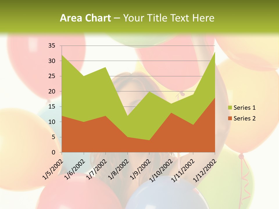 Caucasian Surprise Blue PowerPoint Template