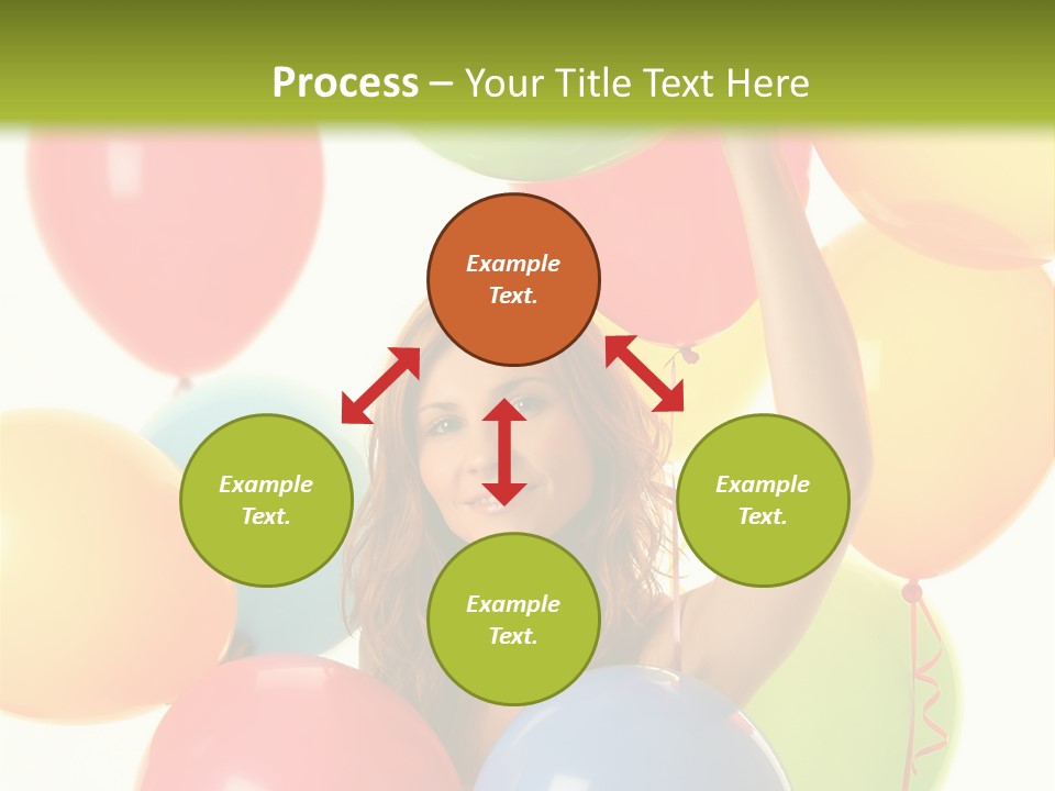 Caucasian Surprise Blue PowerPoint Template