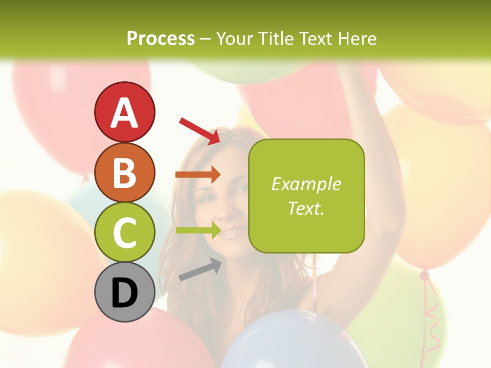 Caucasian Surprise Blue PowerPoint Template