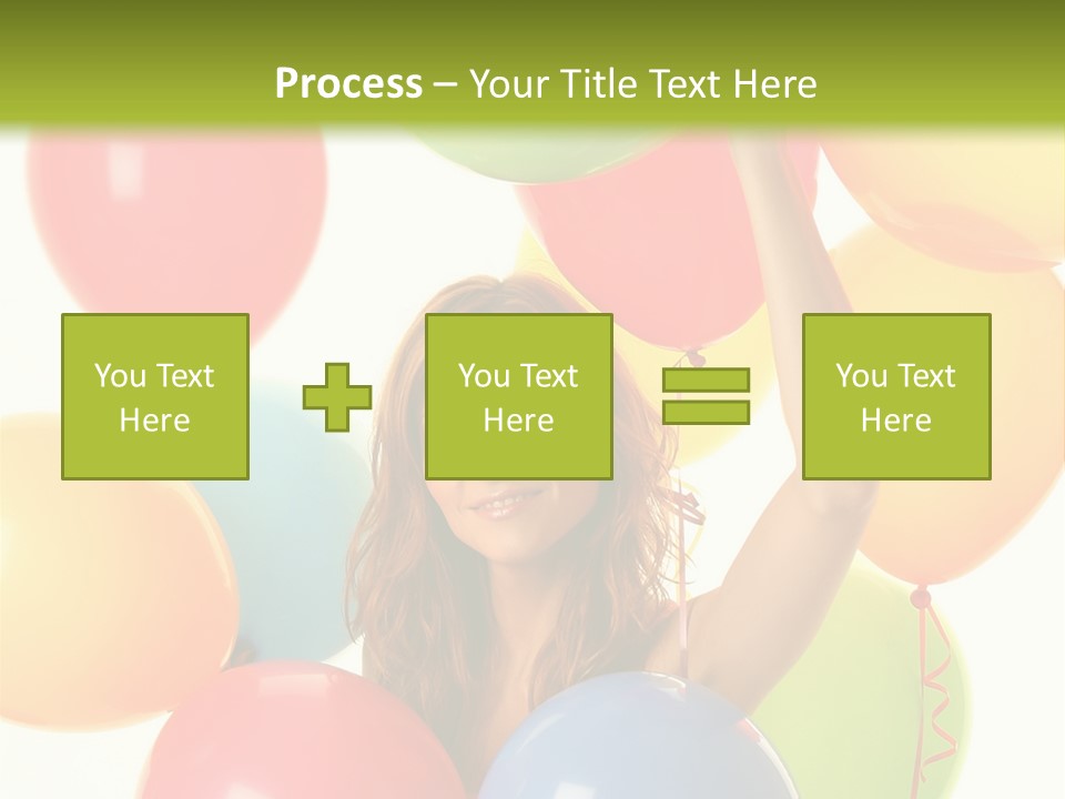 Caucasian Surprise Blue PowerPoint Template