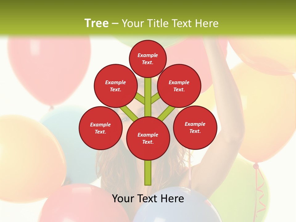 Caucasian Surprise Blue PowerPoint Template