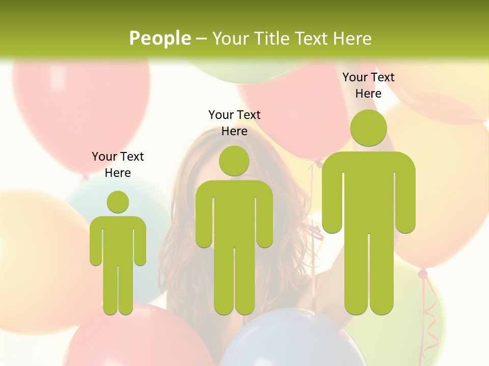 Caucasian Surprise Blue PowerPoint Template