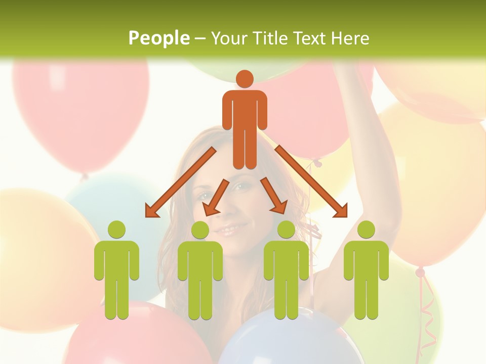 Caucasian Surprise Blue PowerPoint Template