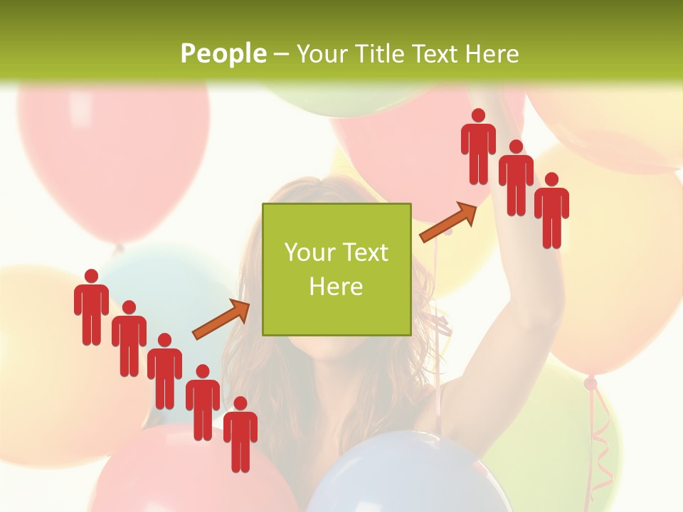 Caucasian Surprise Blue PowerPoint Template