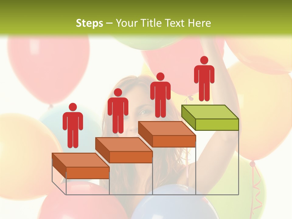 Caucasian Surprise Blue PowerPoint Template