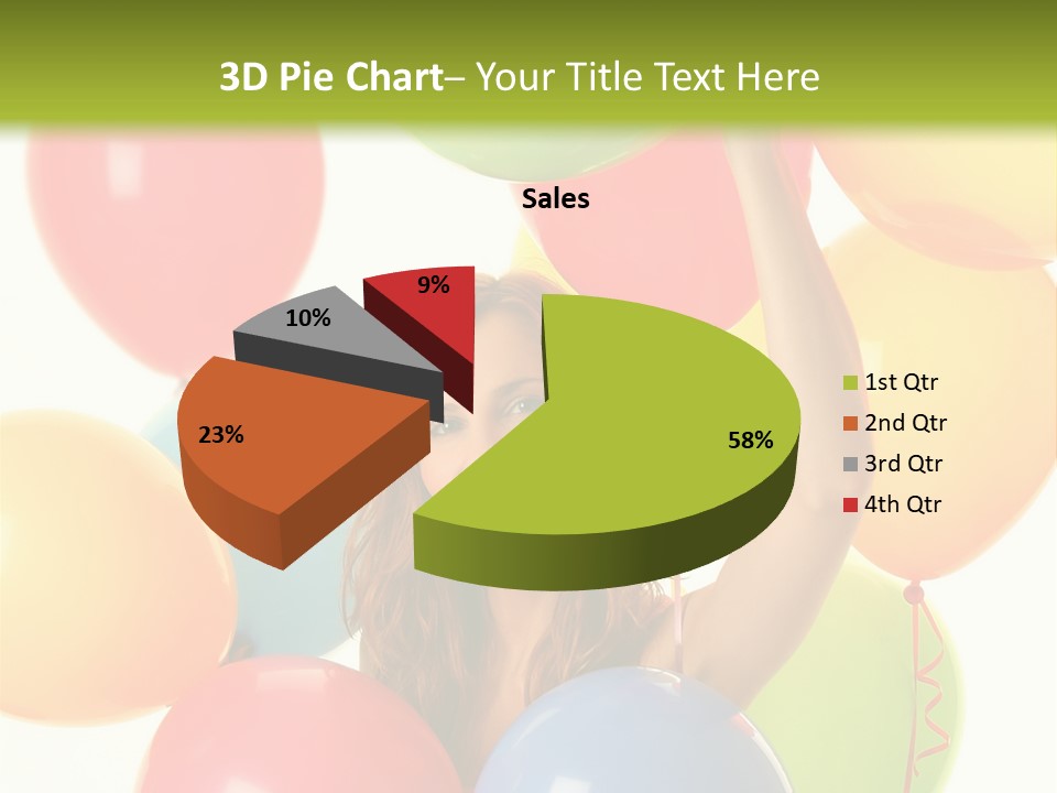 Caucasian Surprise Blue PowerPoint Template