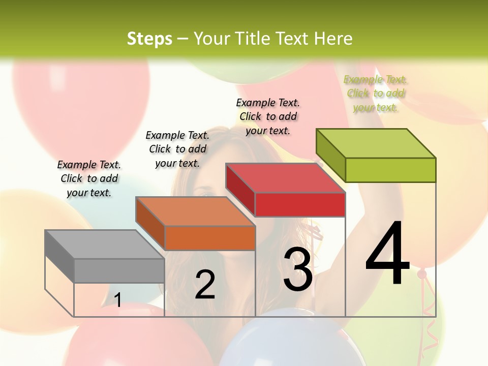 Caucasian Surprise Blue PowerPoint Template