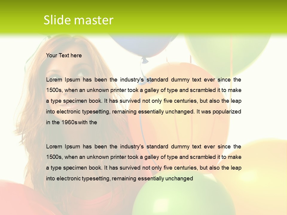 Bunch Young Isolated PowerPoint Template