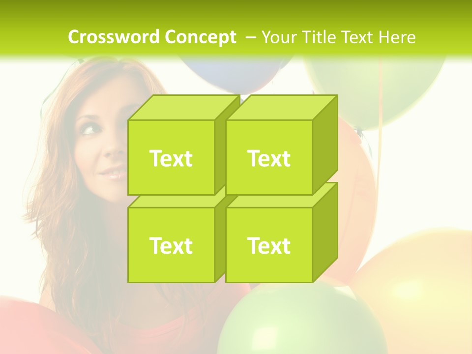 Bunch Young Isolated PowerPoint Template