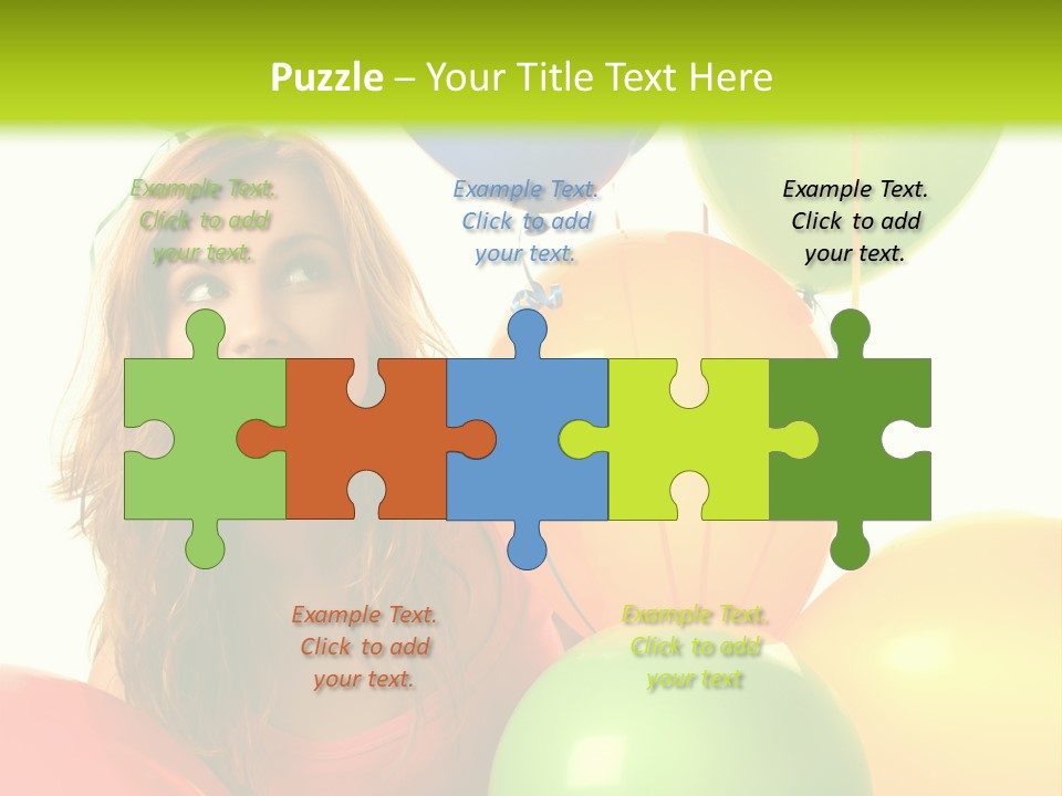 Bunch Young Isolated PowerPoint Template