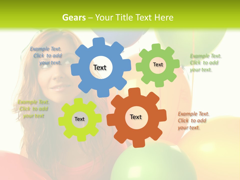 Bunch Young Isolated PowerPoint Template