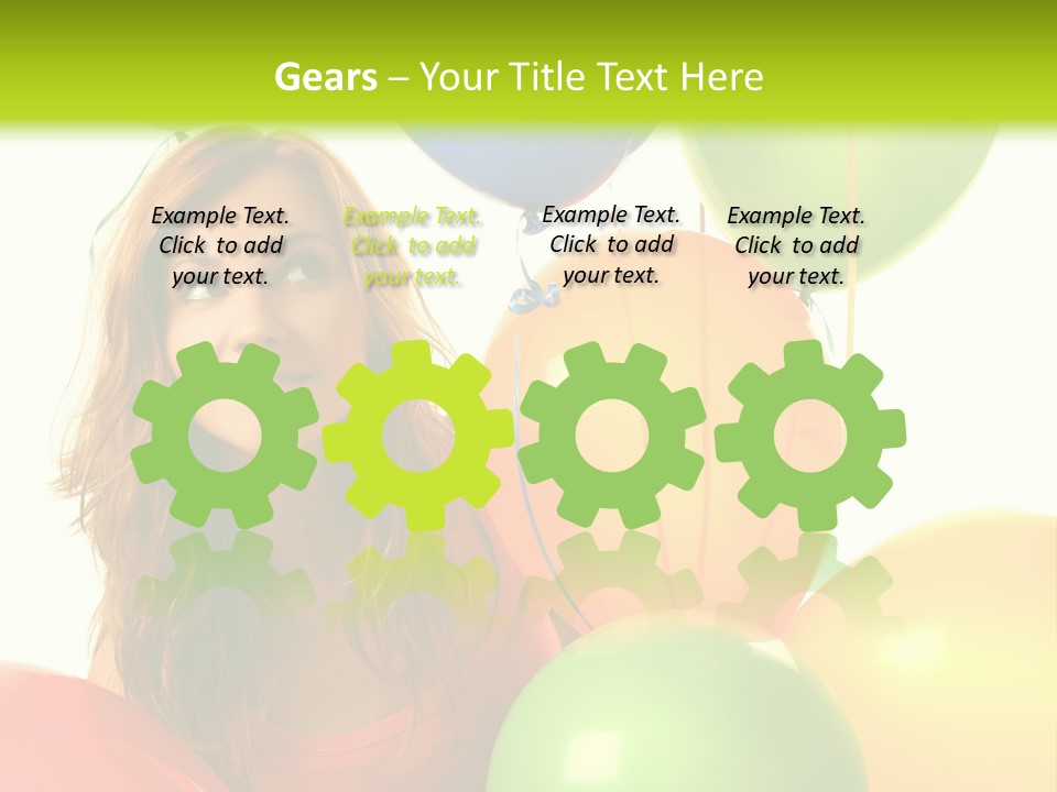 Bunch Young Isolated PowerPoint Template