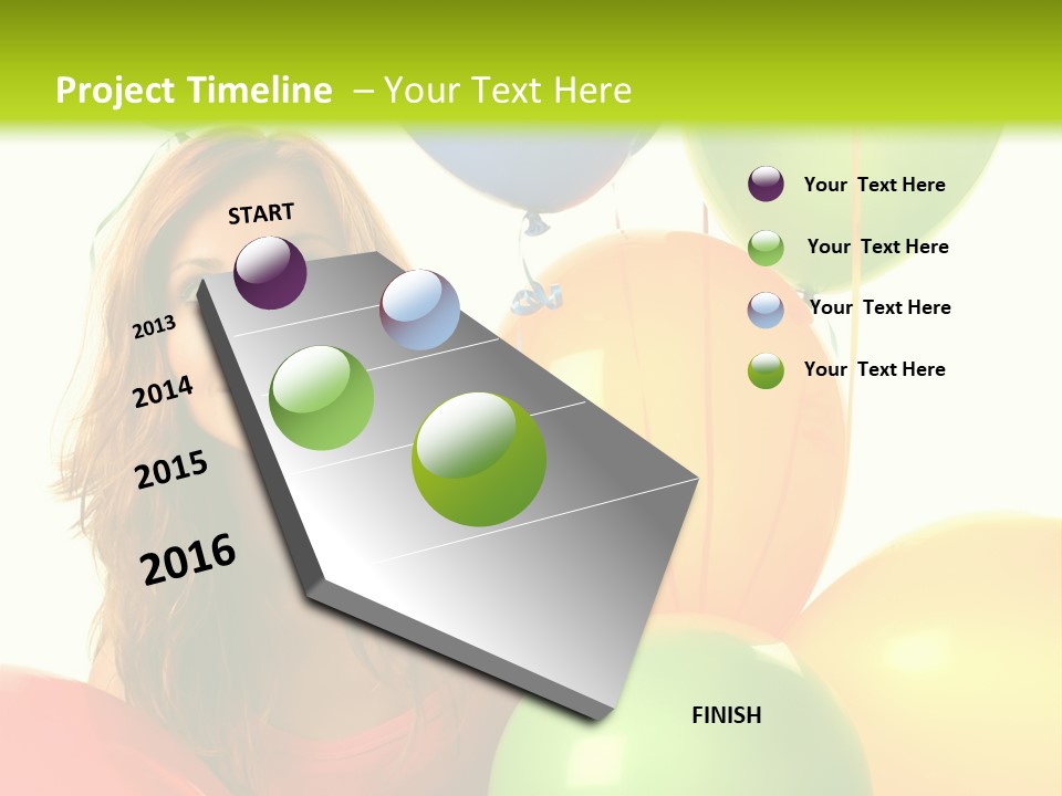 Bunch Young Isolated PowerPoint Template