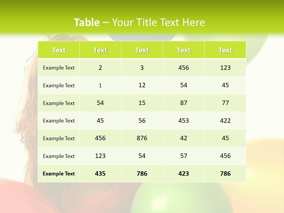 Bunch Young Isolated PowerPoint Template
