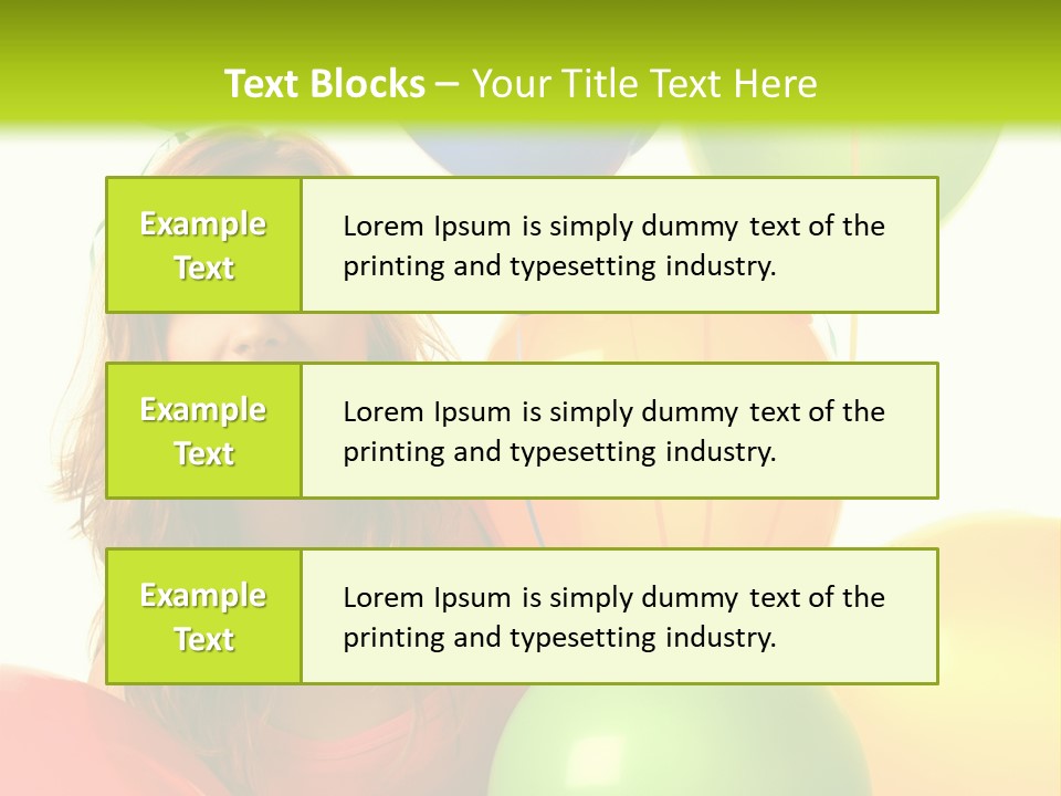 Bunch Young Isolated PowerPoint Template