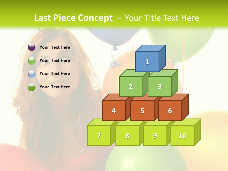 Bunch Young Isolated PowerPoint Template