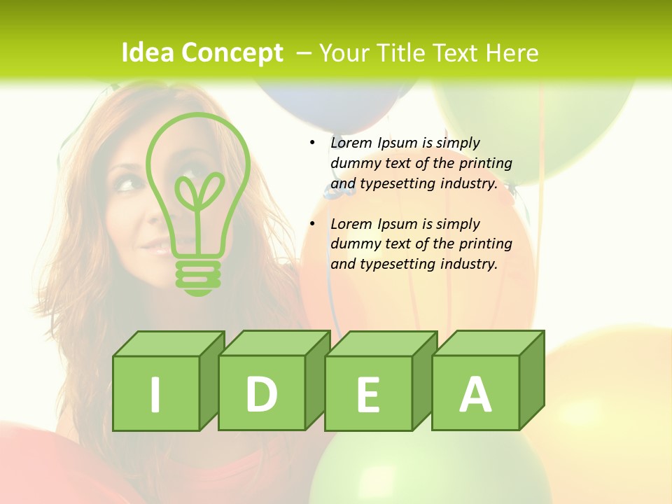 Bunch Young Isolated PowerPoint Template