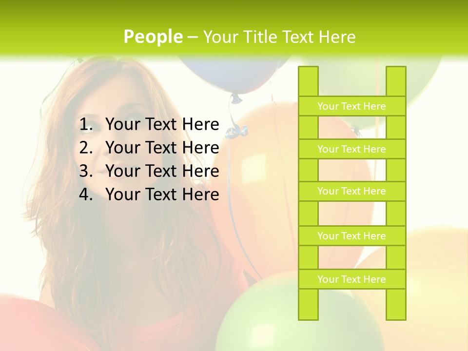 Bunch Young Isolated PowerPoint Template