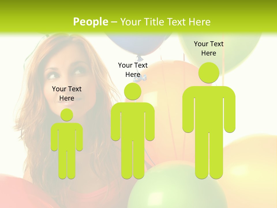 Bunch Young Isolated PowerPoint Template