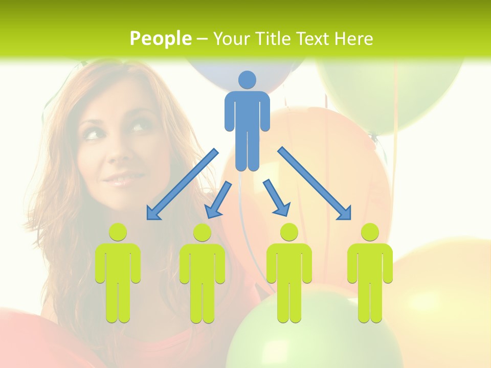 Bunch Young Isolated PowerPoint Template