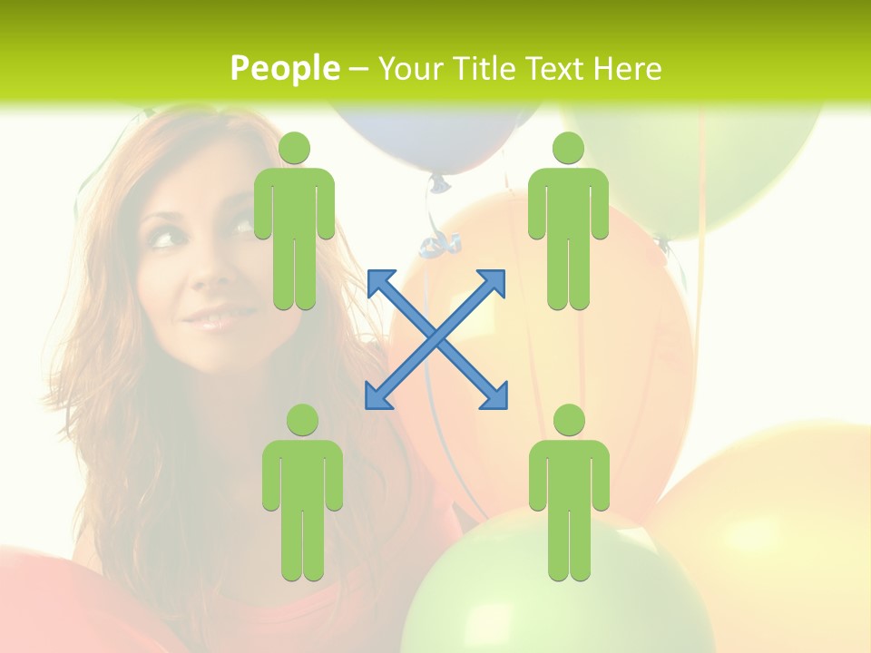 Bunch Young Isolated PowerPoint Template