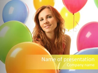 Person Positive Carefree PowerPoint Template