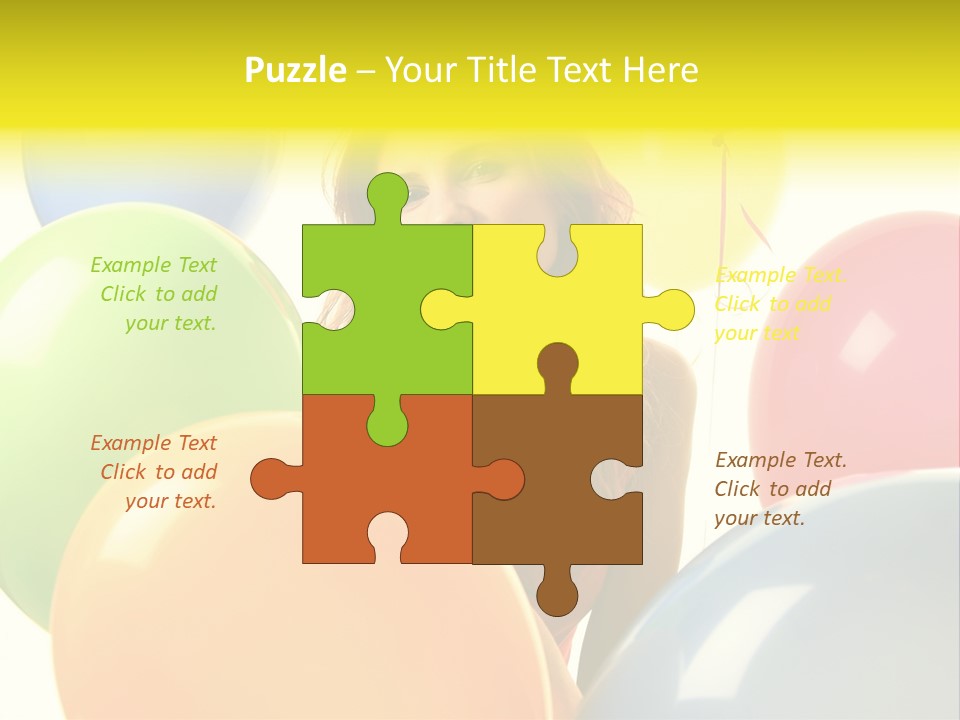 Person Positive Carefree PowerPoint Template