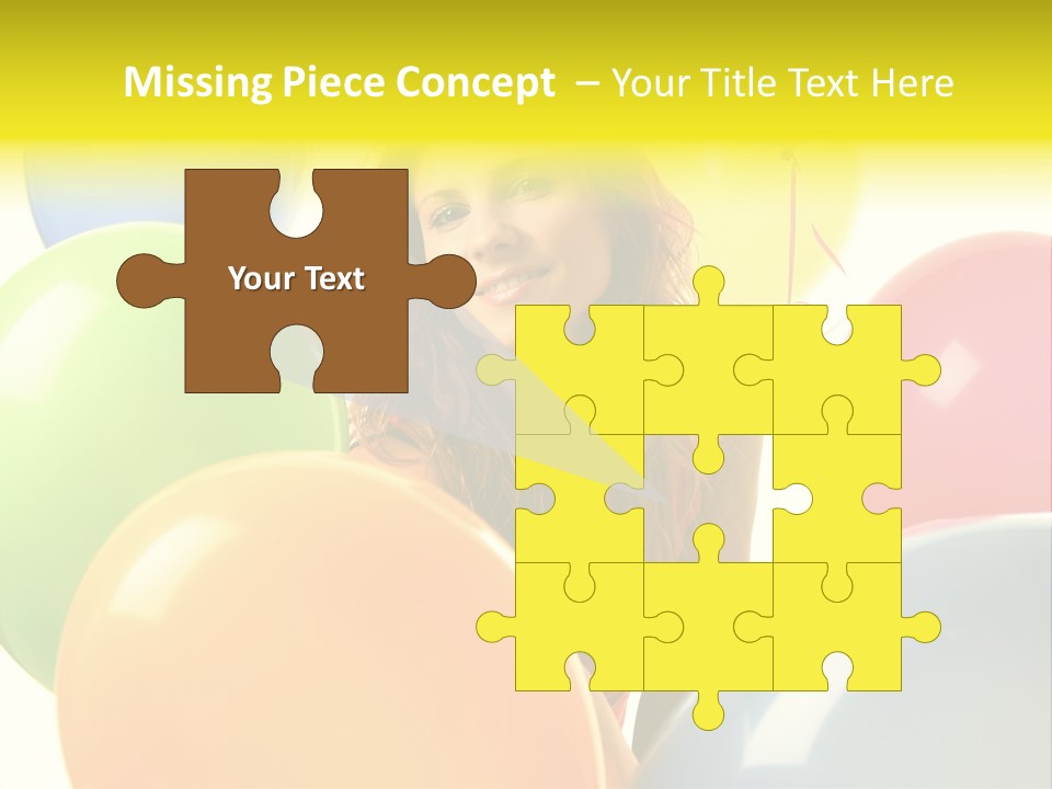 Person Positive Carefree PowerPoint Template