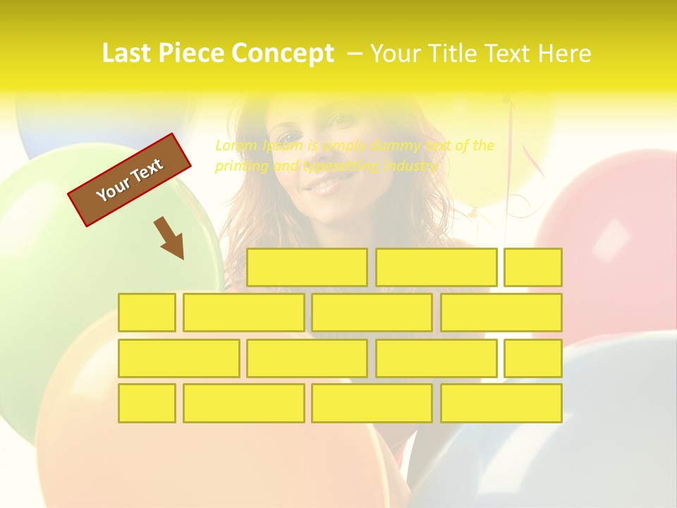 Person Positive Carefree PowerPoint Template