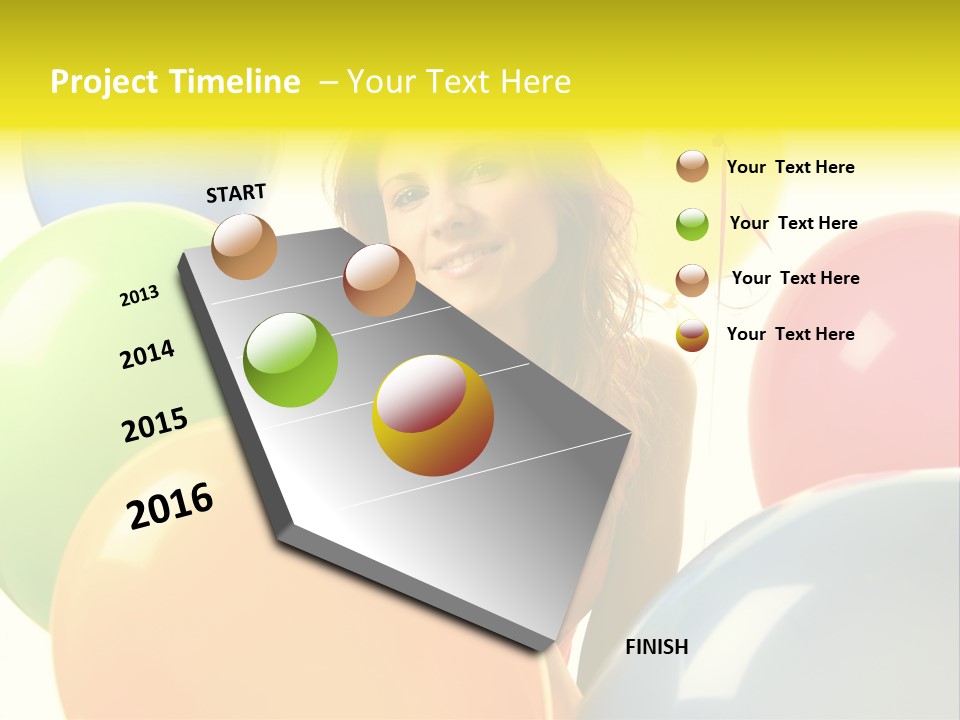 Person Positive Carefree PowerPoint Template