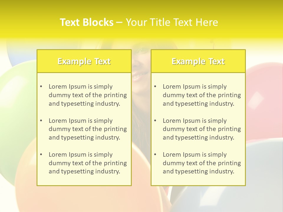 Person Positive Carefree PowerPoint Template